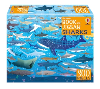 Front cover_Usborne Book and Jigsaw: Sharks