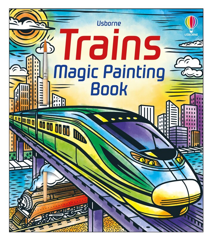 Front cover_Trains Magic Painting Book