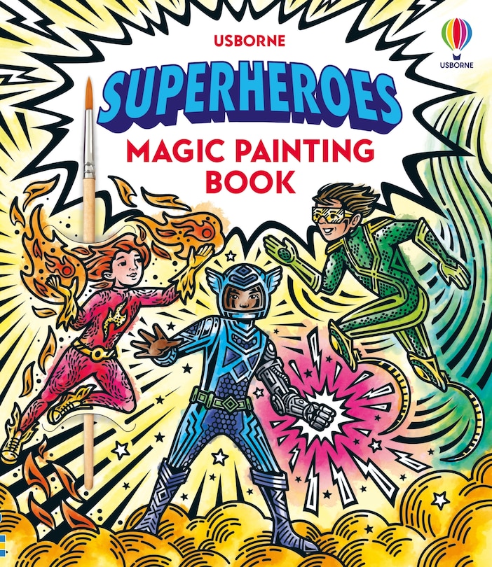 Front cover_Superheroes Magic Painting Book
