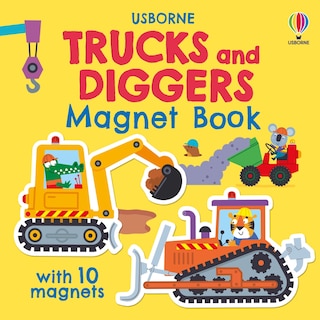 Front cover_Trucks and Diggers Magnet Book