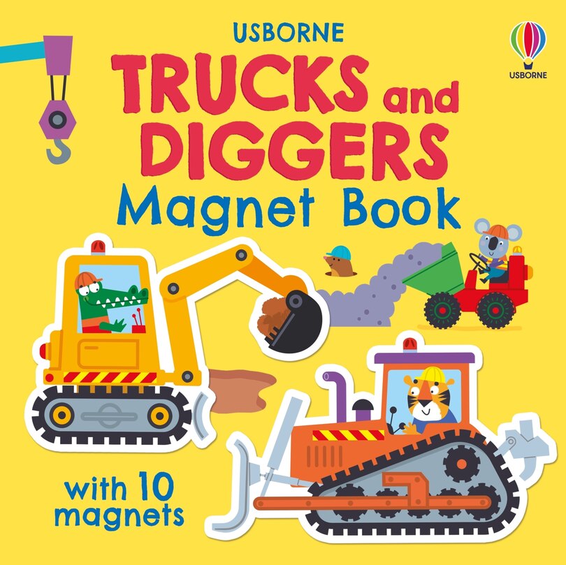Front cover_Trucks and Diggers Magnet Book