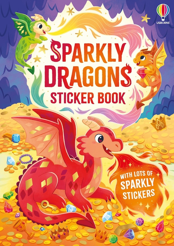 Front cover_Sparkly Dragons Sticker Book