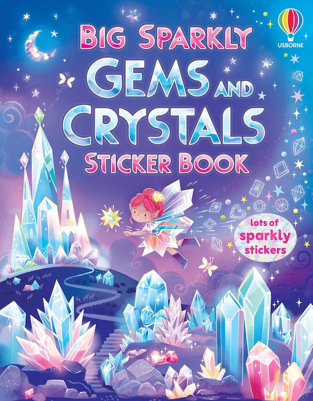 Front cover_Big Sparkly Gems and Crystals Sticker Book