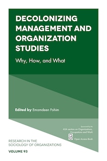 Couverture_Decolonizing Management and Organization Studies