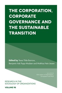 Couverture_The Corporation, Corporate Governance and the Sustainable Transition