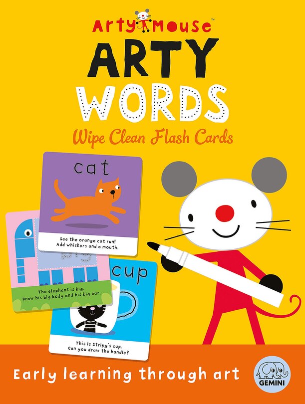 Front cover_Arty Mouse Words Wipe Clean Flash Cards