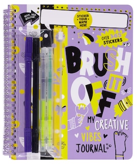 Front cover_Personalized Journals Brush It Off: My Creative Vibes Journal