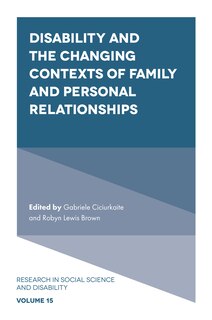 Couverture_Disability and the Changing Contexts of Family and Personal Relationships