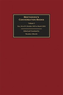 Front cover_Beethoven's Conversation Books Volume 5
