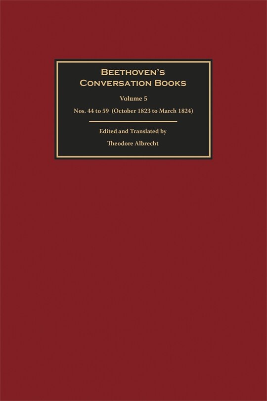 Front cover_Beethoven's Conversation Books Volume 5