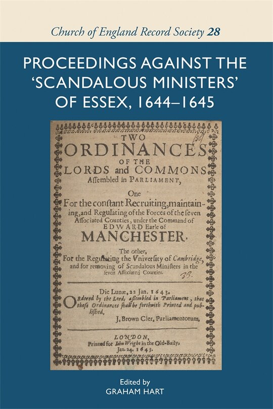 Front cover_Proceedings against the 'scandalous ministers' of Essex, 1644-1645