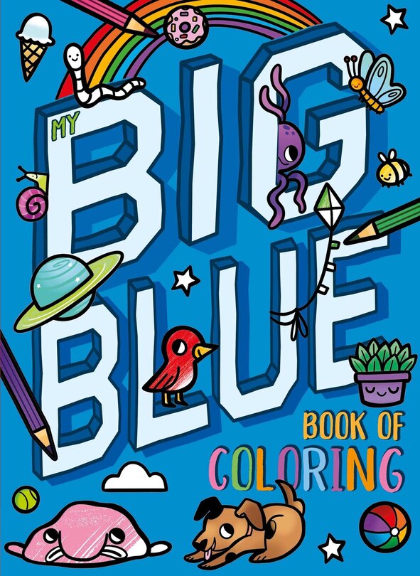 Front cover_My Big Blue Book of Coloring