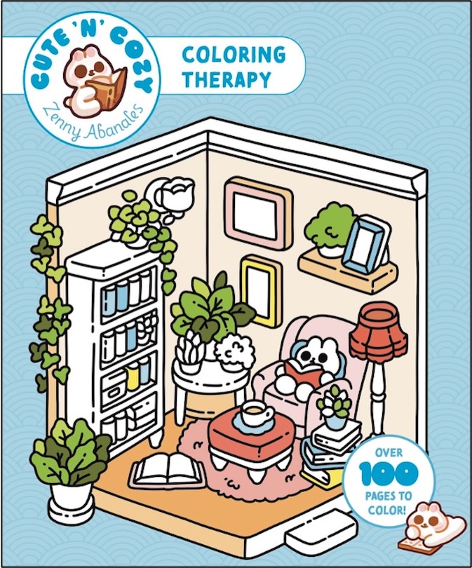 Front cover_Cute'n'Cozy Coloring Therapy