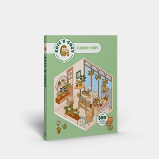 Front cover_Cute 'n' Cozy Sticker Therapy: Flower Shop