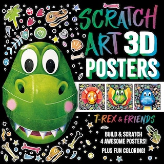 Couverture_Scratch Art 3D Posters: T-Rex & Friends