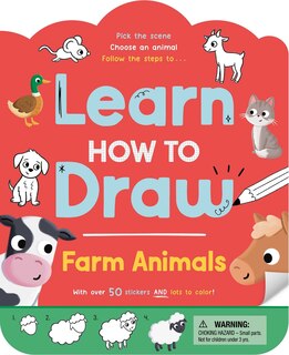 Front cover_Learn How to Draw: Farm Animals