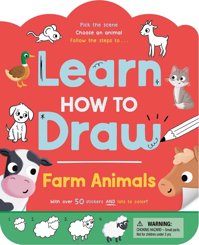 Front cover_Learn How to Draw: Farm Animals
