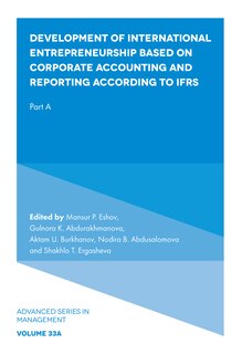 Couverture_Development of International Entrepreneurship Based on Corporate Accounting and Reporting According to IFRS