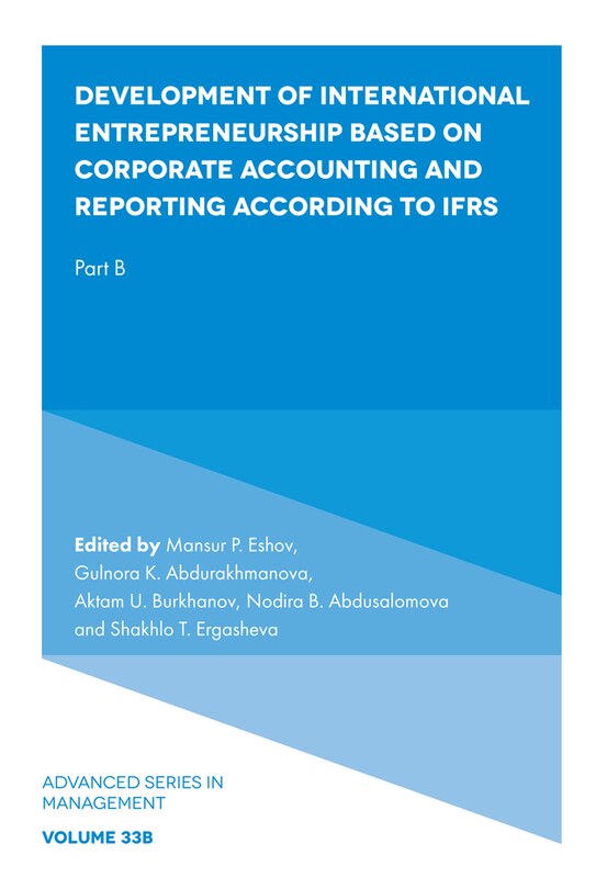 Couverture_Development of International Entrepreneurship Based on Corporate Accounting and Reporting According to IFRS