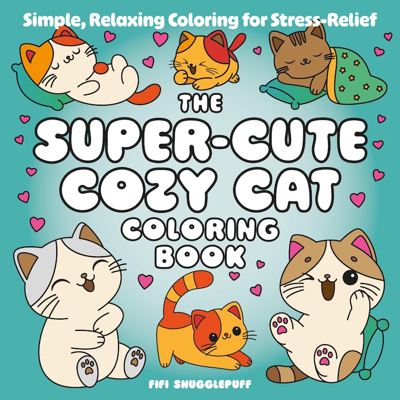Front cover_The Super-Cute Cozy Cat Coloring Book