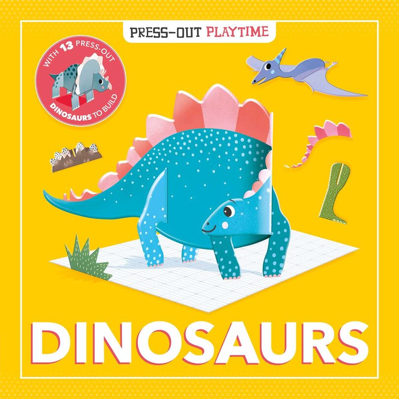 Press-Out Playtime Dinosaurs: Build 3d Models