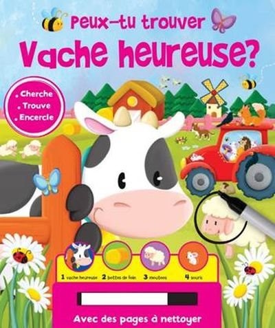 Peux-tu trouver vache heureuse