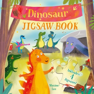 Dinosaur Jigsaw Book: Includes 4 Jigsaws!