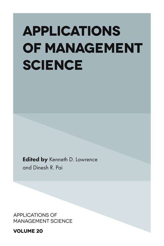 Couverture_Applications of Management Science