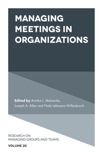 Couverture_Managing Meetings in Organizations