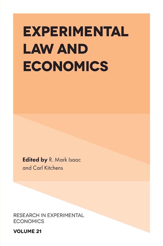 Front cover_Experimental Law and Economics