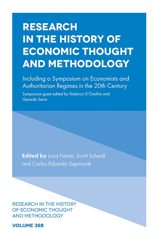 Front cover_Research in the History of Economic Thought and Methodology