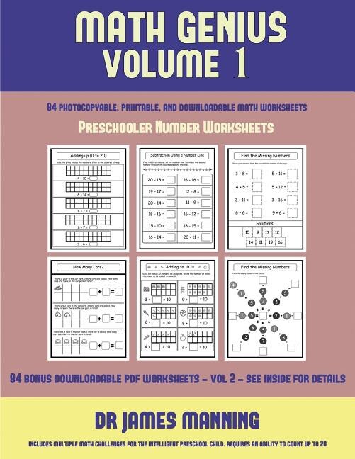 Couverture_Preschooler Number Worksheets (Math Genius Vol 1)