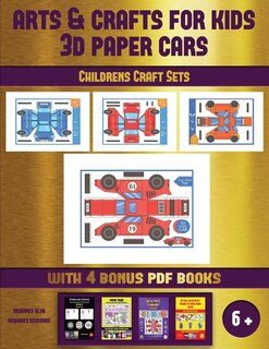 Childrens Craft Sets (Arts and Crafts for kids - 3D Paper Cars): A great DIY paper craft gift for kids that offers hours of fun