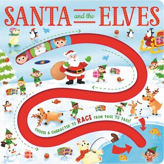 Santa And The Elves Maze Board: Maze Book For Kids