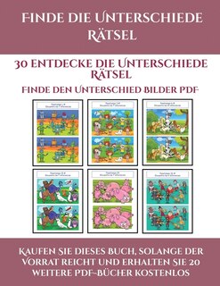 Finde Den Unterschied Bilder Pdf (finde Die Unterschiede Rätsel): 30 Entdecke Die Unterschiede Rätsel