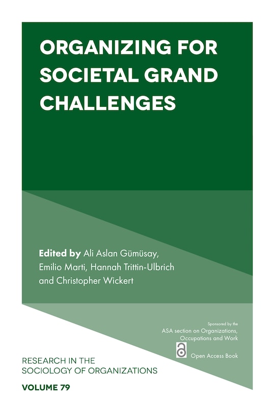 Couverture_Organizing for Societal Grand Challenges