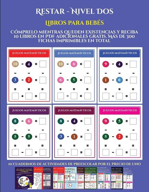 Libros para bebés (Restar - Nivel Dos): : Cómprelo mientras queden existencias y reciba 12 libros en PDF adicionales gratis. Más de 300 fic