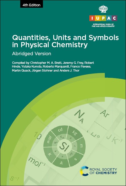Couverture_Quantities, Units and Symbols in Physical Chemistry