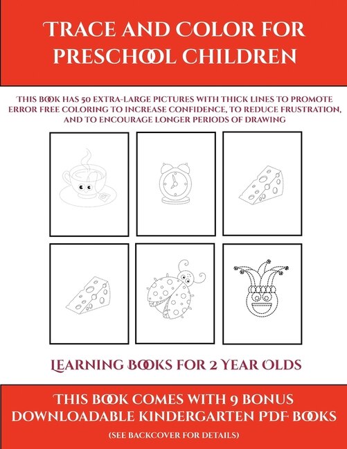 Couverture_Learning Books For 2 Year Olds (trace And Color For Preschool Children)