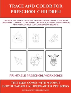 Front cover_Printable Preschool Workbooks (trace And Color For Preschool Children)
