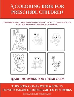 Couverture_Learning Books For 4 Year Olds (a Coloring Book For Preschool Children)
