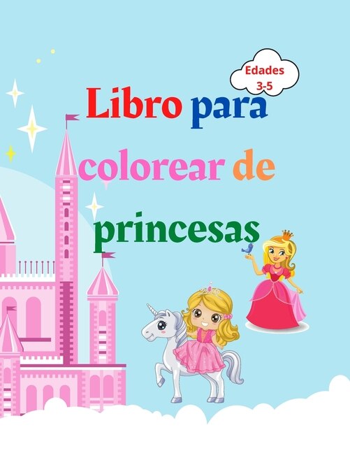 Couverture_Libro para colorear de princesas