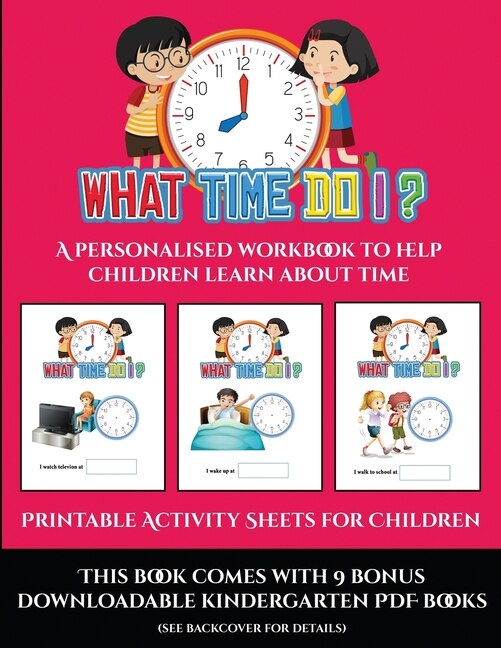 Couverture_Printable Activity Sheets For Children (what Time Do I?)