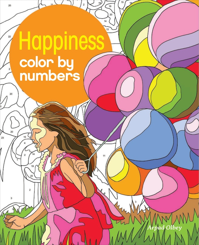 Front cover_Happiness Color By Numbers