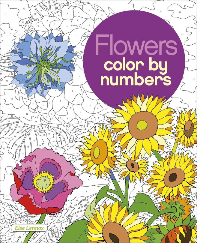 Front cover_Flowers Color By Numbers
