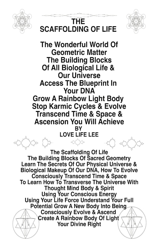 Front cover_The Scaffolding of Life