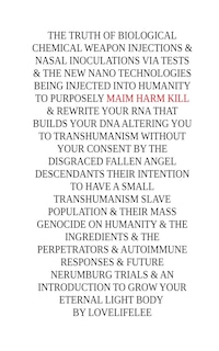 Couverture_The truth of Biological Chemical weapon Injections