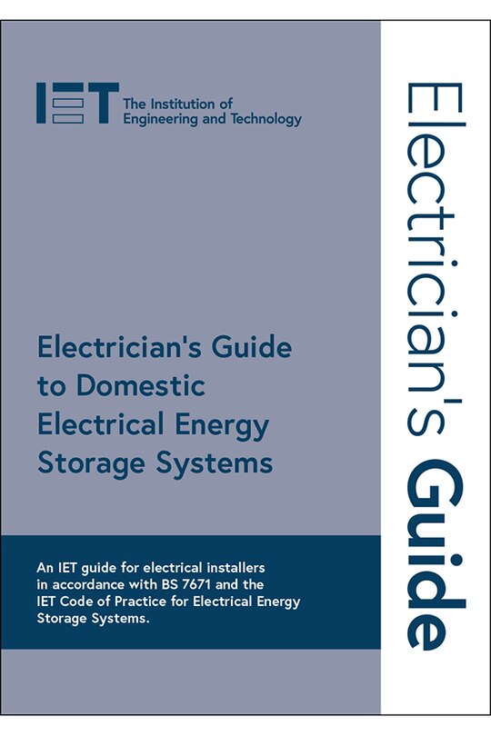 Front cover_Electrician's Guide to Domestic Electrical Energy Storage Systems