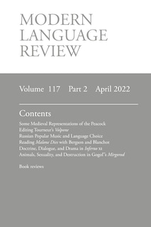 Front cover_Modern Language Review (117