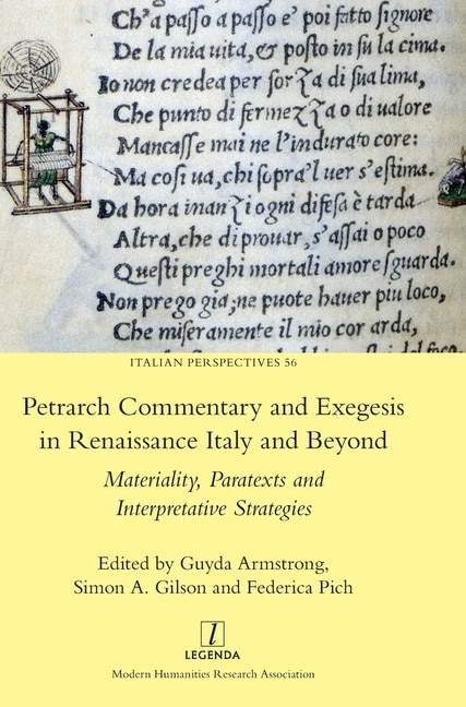 Couverture_Petrarch Commentary and Exegesis in Renaissance Italy and Beyond